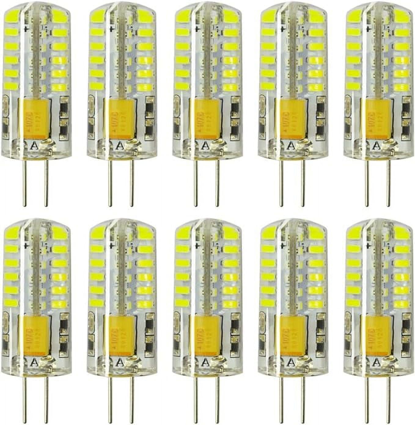 Daylight White G4 Bi-Pin LED Bulbs 3W 10-Pack
