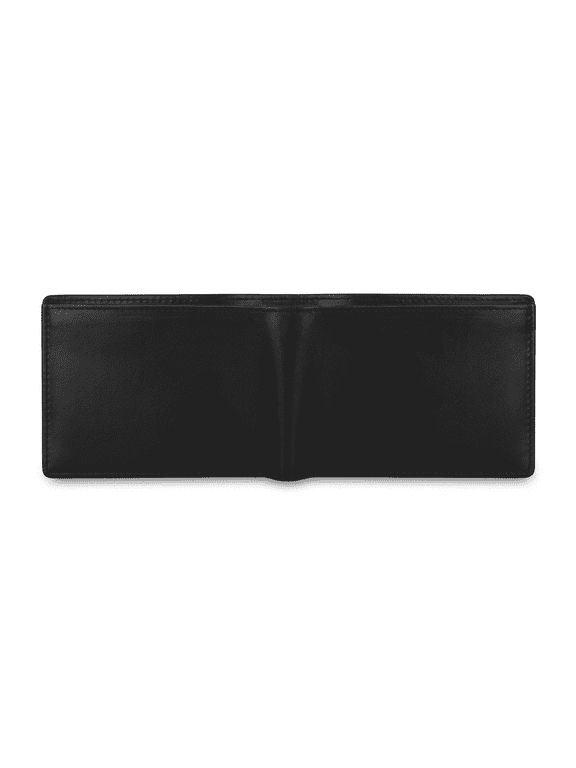 - Men's Genuine Leather Vertical Wallet | Compact Card Holder & Cash Wallet | Black
