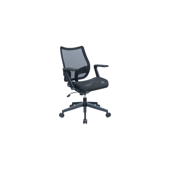 RAYNOR GROUP Sharper Image Ergonomic Mesh Swivel Task Chair Black (SI-100-BLK)