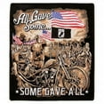 thumbnail image 1 of All Gave Some, Some Gave All with US Flag Patriotic - Embroidered Iron-on Rayon Patch - 10"x11", 1 of 1