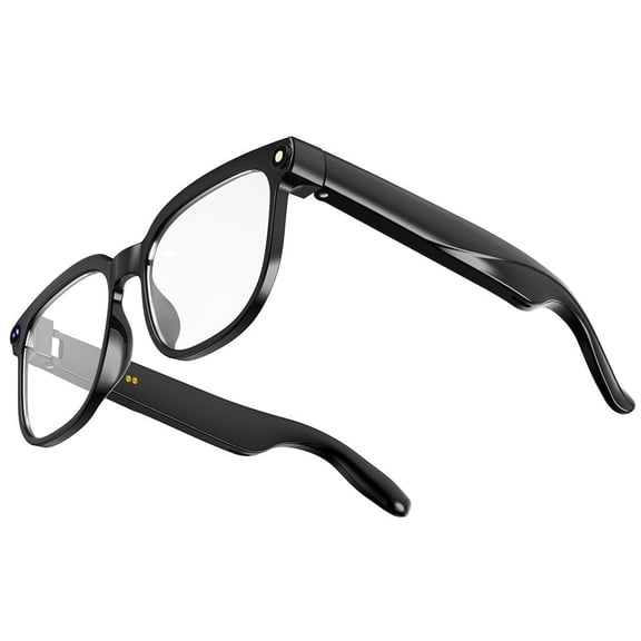 RAYONDA AI Smart Glasses with Camera & ChatGPT, Hands-Free 1080P Video, Real-Time Translation, 7H Playtime, Open-Ear Audio, Detachable Lenses for Travel Vlog (Two pairs of replaceable lenses