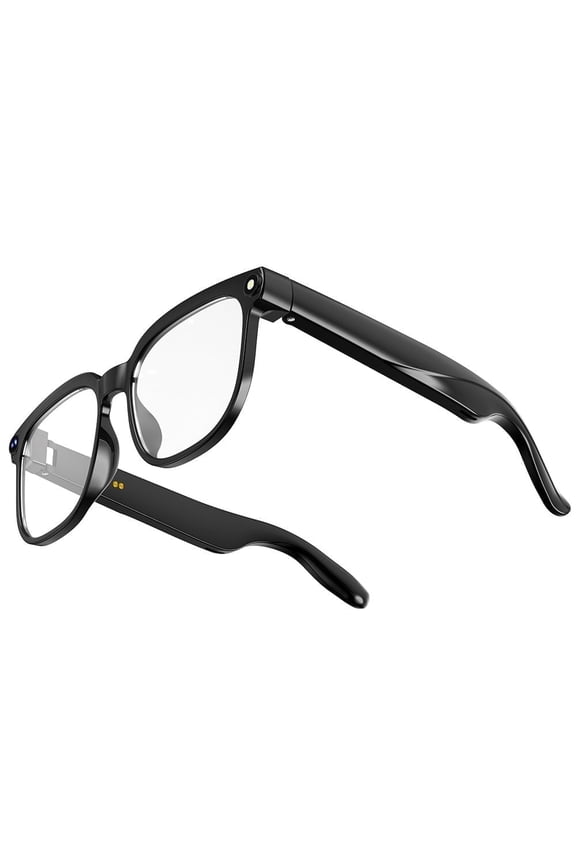 AI Smart Glasses with Camera & ChatGPT, Hands-Free 1080P Video, Real-Time Translation, 7H Playtime, Open-Ear Audio, Detachable Lenses for Travel Vlog (Two pairs of replaceable lenses)