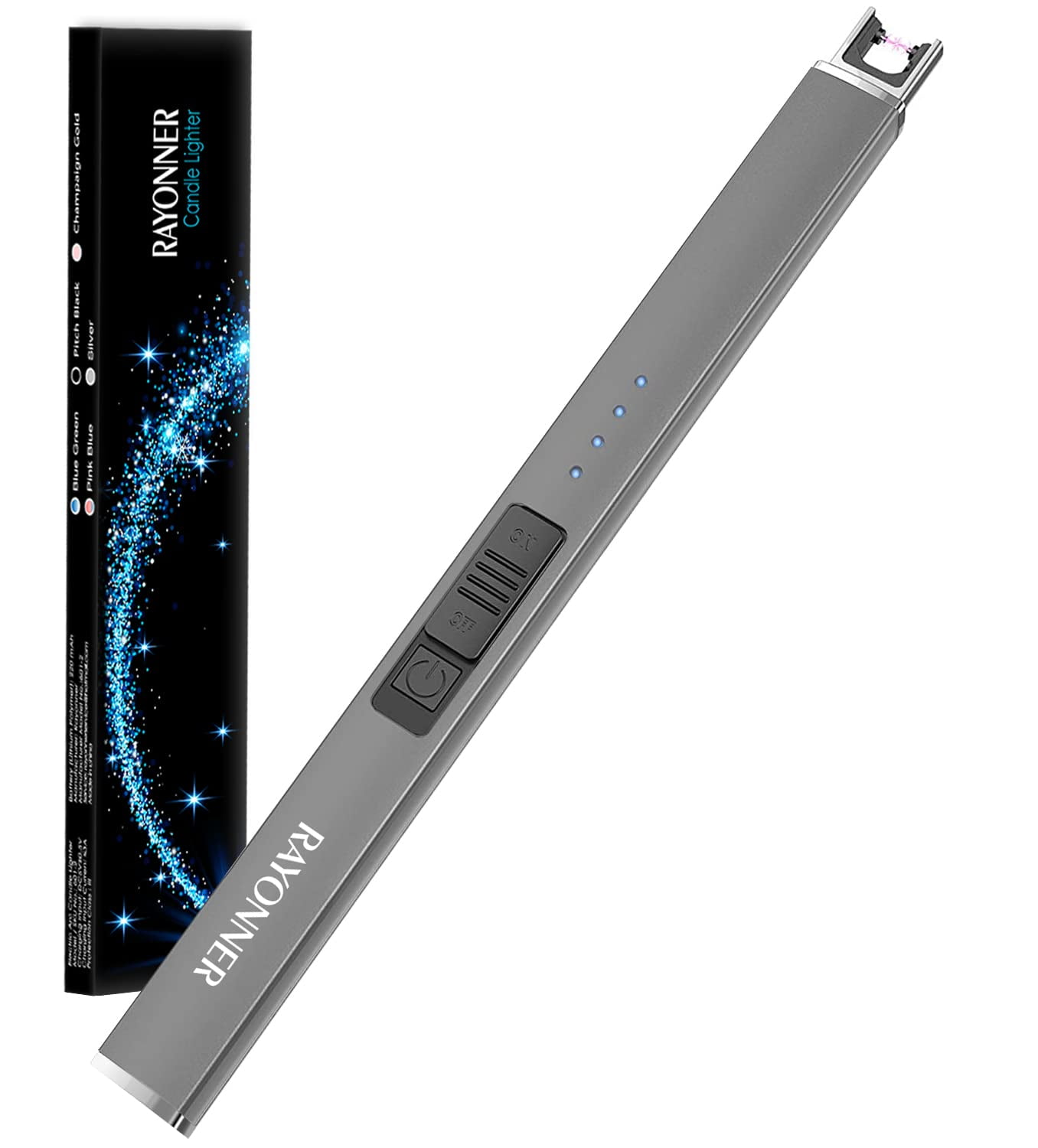 RAYONNER Candle Lighter Plasma Arc Lighters Windproof Flameless with