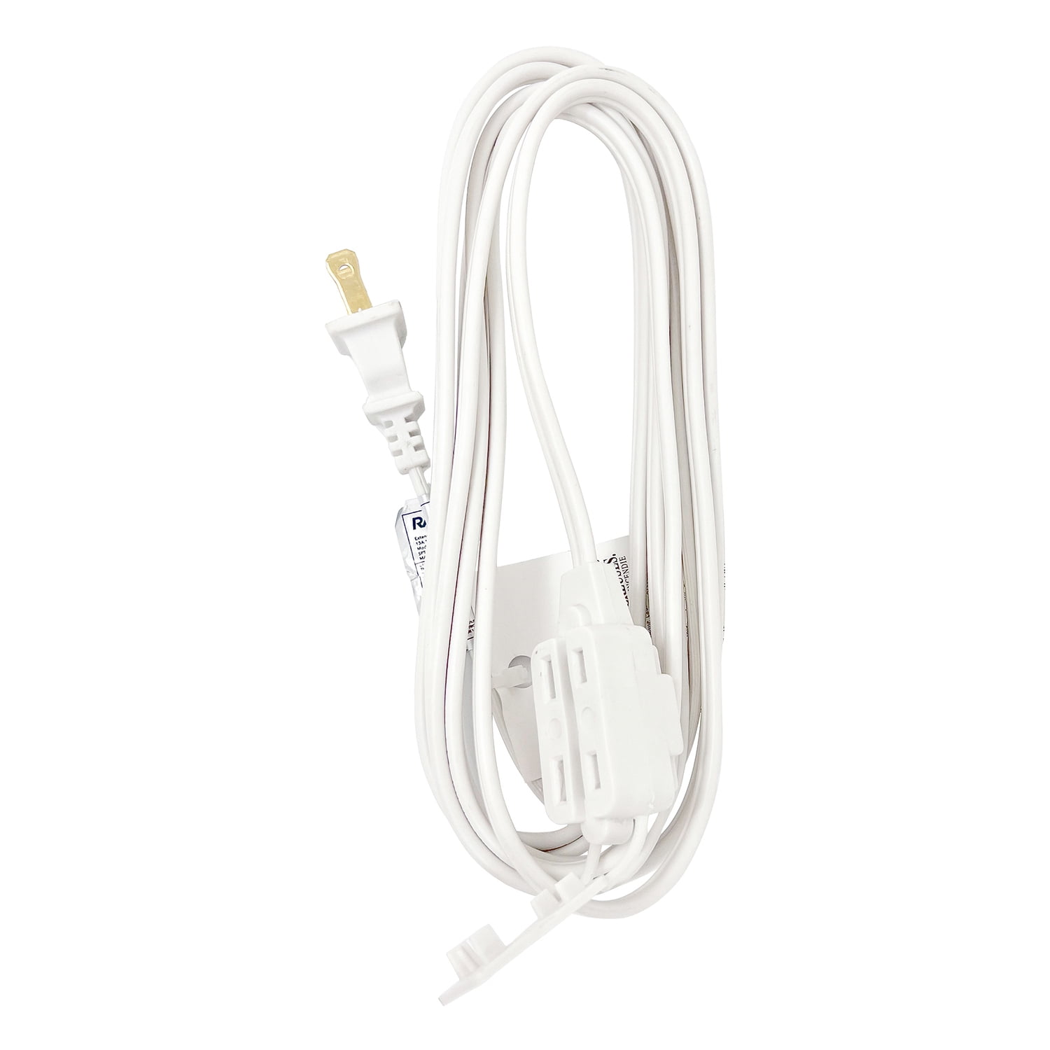 RAYOVAC Indoor Extension Cord with Flat Plug, White (6 Ft.), HM-EC-001-6