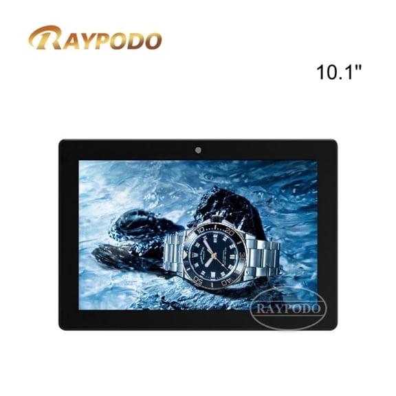 RAYPODO 10.1 inch digital signage display, employee attendance and social responsibility board, Rockchip RK3568, model RPD-1089T