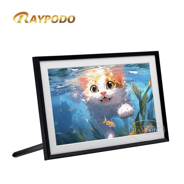 RAYPODO RPD-1000F-L2-TMD digital picture display top digital photo frame digital signage display screens 1280*800 Resolution 250cdm2 Black white