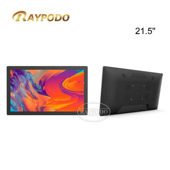 RAYPODO RPD-2104T-TM Meeting Room Tablet Tablet with RJ45 Port Tablet for Digital Signage RK3399 Android 8.1 Wifi HDMI Black