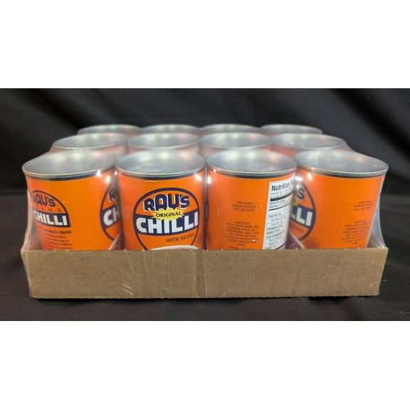 RAYS ORIGINAL CHILLI Case of 12 15oz Pop Top Cans - Old Time 1914 Dallas Texas Chili Recipe from the Aldolphis Hotel Diner