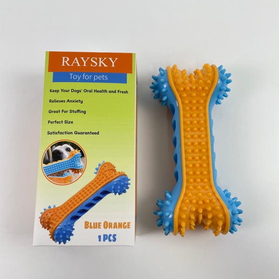 RAYSKY Toy for pets,Toothbrush Dog Chew Toy, Stick Bone for Dog Teeth Cleaning, Tooth Brushing, Teething Chew Toys, Dental Oral Care for Small, Medium and Large Dogs
