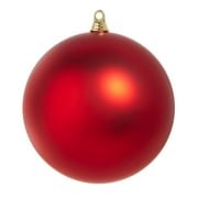 RAZ Imports 10" Matte Red Large Ball Shatterproof Christmas Ornament
