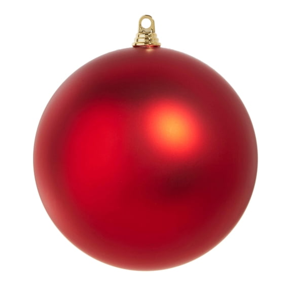 RAZ Imports 10" Matte Red Large Ball Shatterproof Christmas Ornament