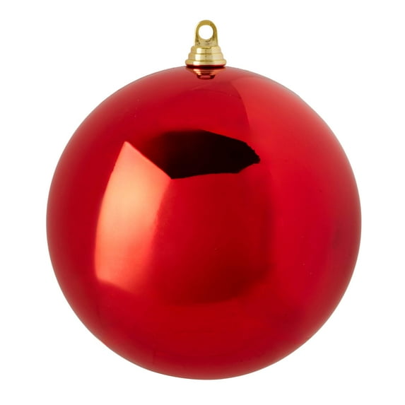 RAZ Imports 10" Shiny Red Large Ball Shatterproof Christmas Ornament