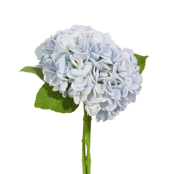RAZ Imports 13" Real Touch Blue Hydrangea Flowers - 3 Stem Bundles