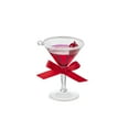 thumbnail image 1 of RAZ Imports 4220867 Holiday Martini with Sugared Rim, 3.75-inch Height, Glass and Resin, 1 of 1