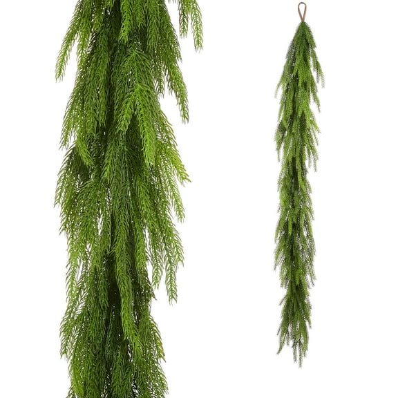 RAZ Imports 6' Norfolk Pine Christmas Garland Realistic Artificial Greenery