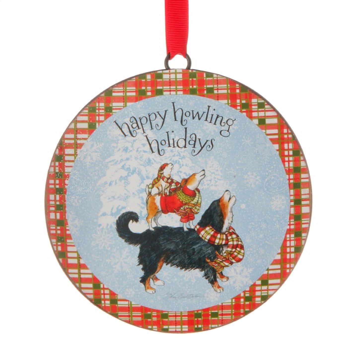 Raz Imports Christmas Decor - Metal Puppy Dogs Ornament - Thumbnail 2