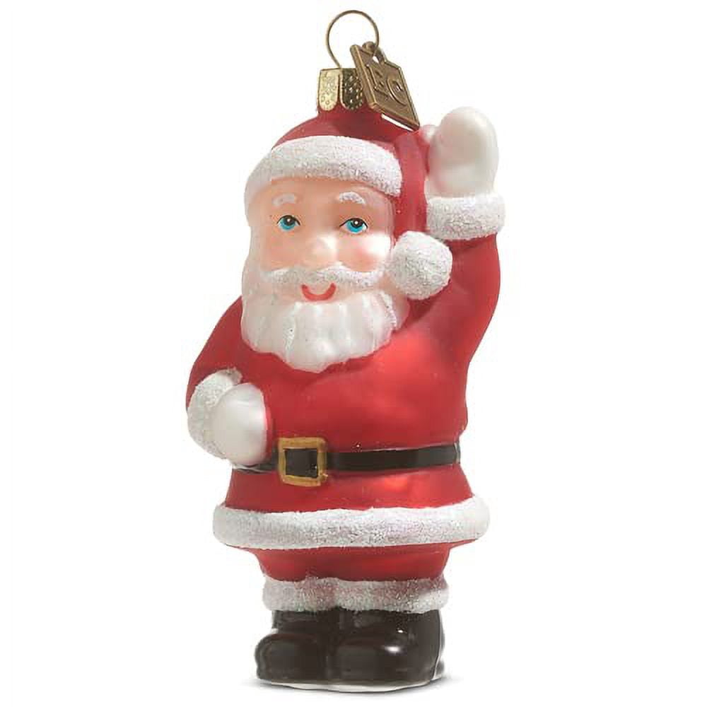 Raz Imports Waving Santa Blow Mold Ornament - Thumbnail 3