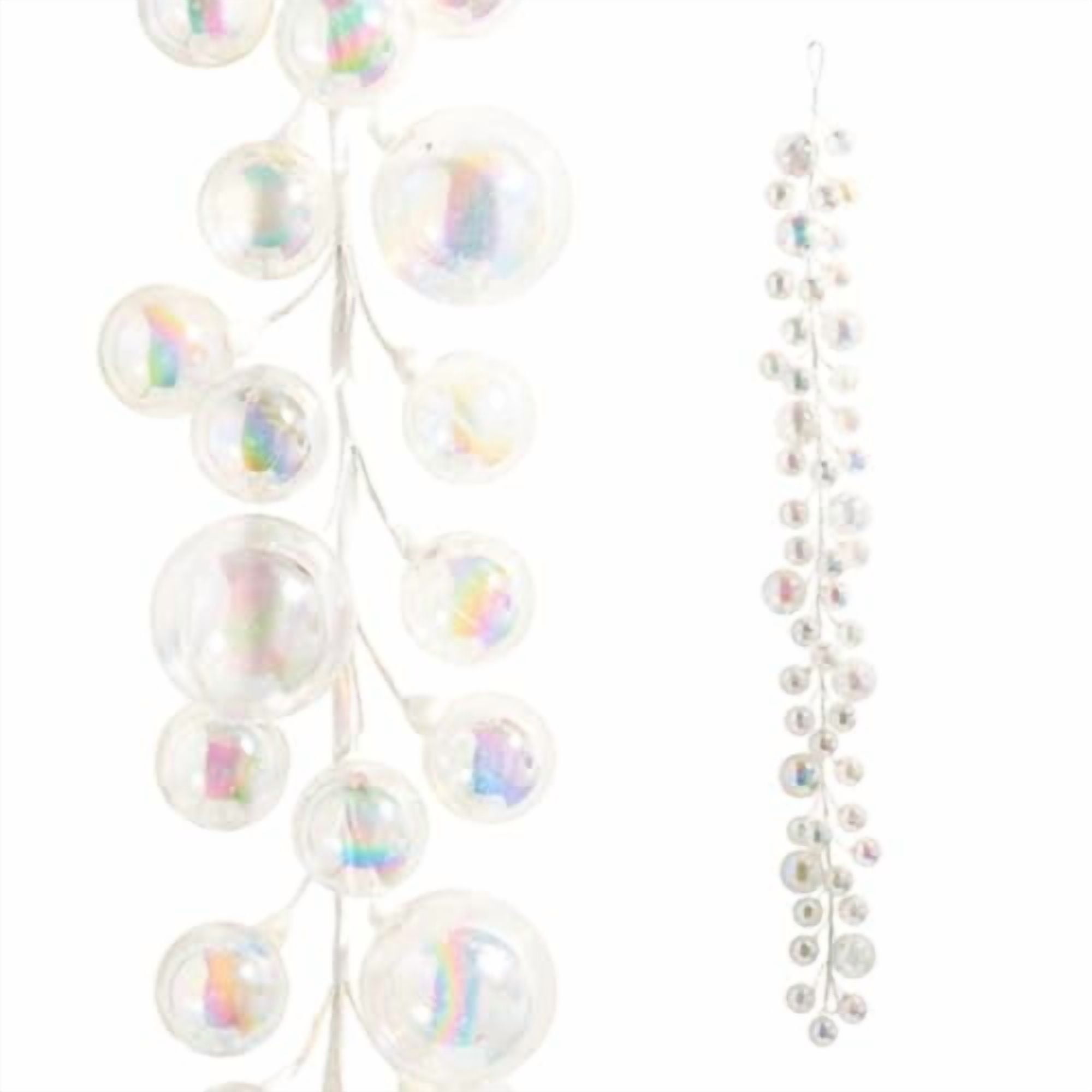RAZ Imports Iridescent Ball Garland, 48-inch Length, Plastic, Christmas ...