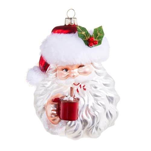 Raz Imports Santa Drinking Cocoa Ornament - Thumbnail 4