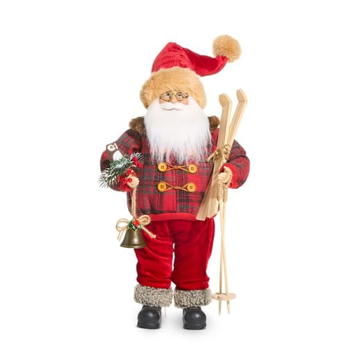 RAZ Imports Ski Santa, 18-Inch, Multicolor