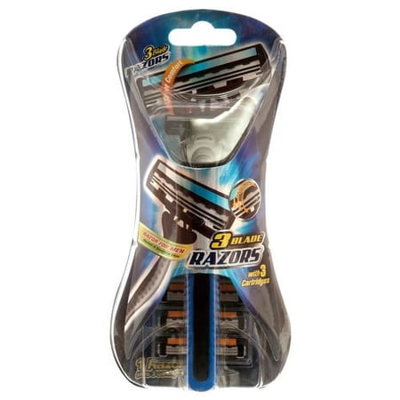 RAZOR 3 BLADES WITH 1+3 CARTRIDGE FOR MAN WITH LUBRICATING STRIP