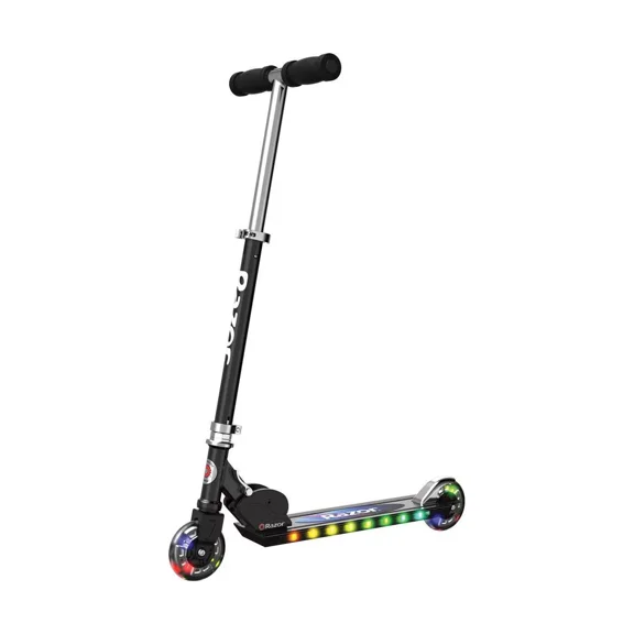 RAZOR A+ 2 WHEEL SCOOTER WITH LED LIGHTS - BLACK