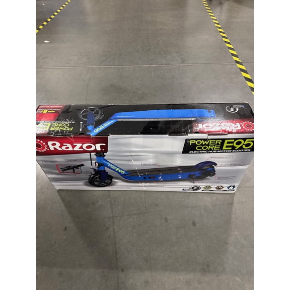 RAZOR E95 ELECTRIC SCOOTER, 120LB, 10MPH - BLUE