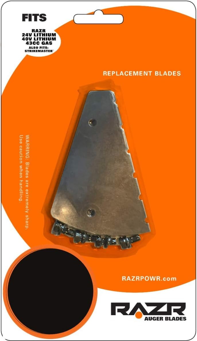 RAZR Power Auger Replacement Curved Blades