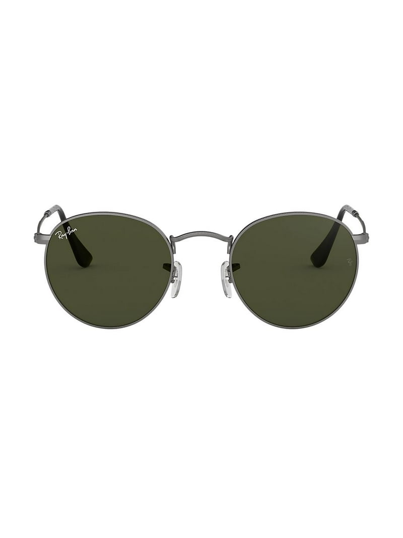 Ray-Ban RB3447 50MM Round Metal Frame Sunglasses, Matte Gunmetal