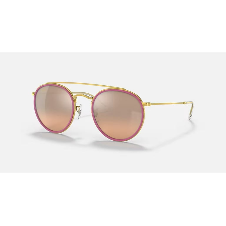 RB3647N 92373E 51 22 Round Double Bridge Sunglasses for Men Women 51MM Walmart