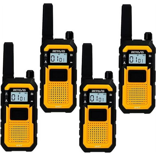 RB48 Heavy Duty Walkie Talkies,Waterproof Two Way Radio,ShockResistant,2000 mAh,Emergency Alert