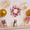 thumbnail image 1 of RBCKVXZ 12" Valentine’s Day Wreath, Round Wreath with Red Berries and Small Pink Hearts for Valentine’s Day Wedding Festival Decor, 1 of 7