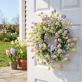 thumbnail image 1 of RBCKVXZ 15 Inch Easter Wreath for Front Door Spring Flower Wreath with Colorful Eggs Easter Decorations for Gifts Party Holiday Wall Window, 1 of 7