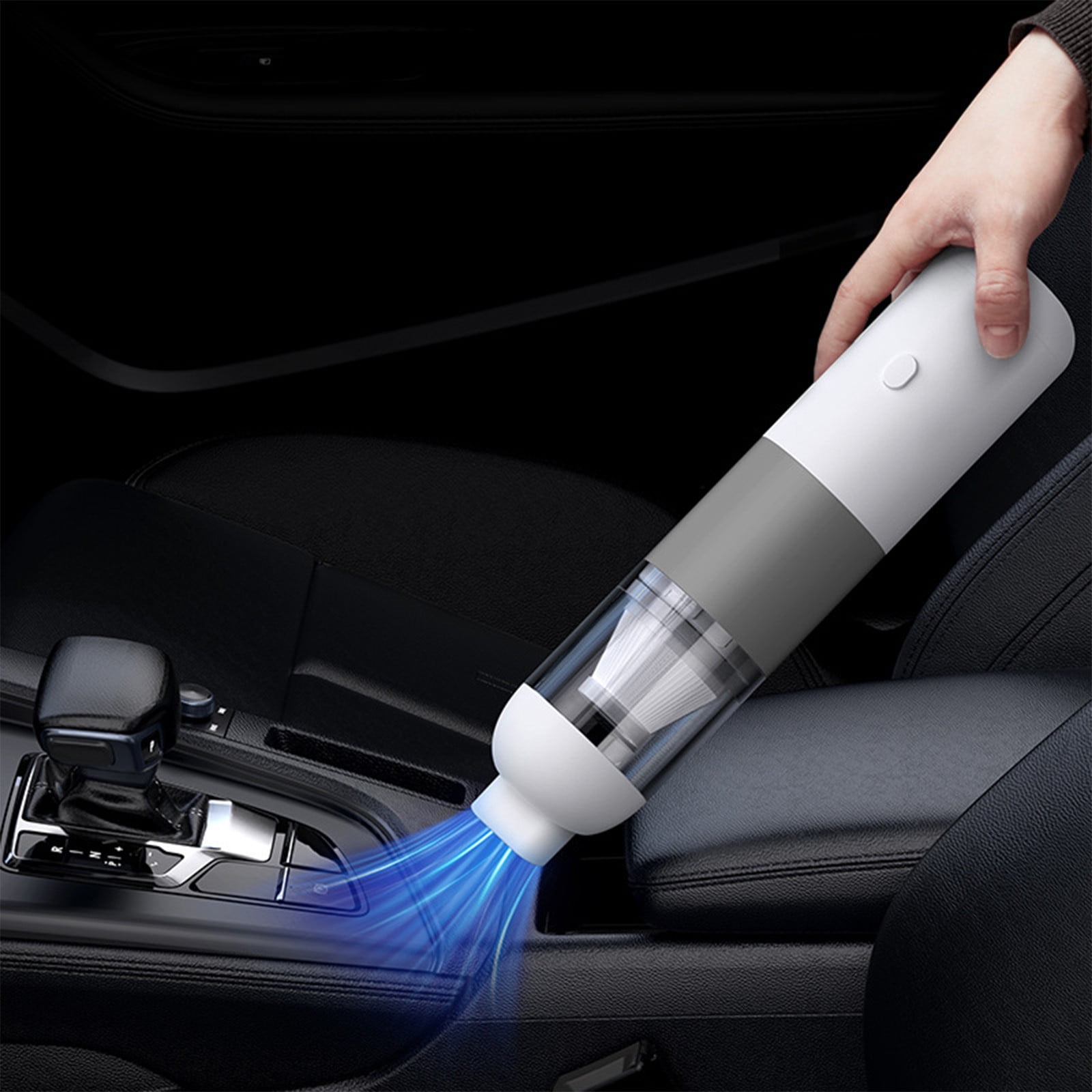 RBCKVXZ 20000Pa Cordless Car Vacuum with Powerful Suction, 2 In 1-Hand Vacuum & Hand Blow Pump, 5000mAh Mini Vacuum for Crevices, Keyboard Cleaner, USB Rechargeable, Cleaning Supplies on Clearance