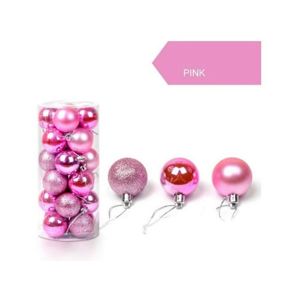 RBCKVXZ 24Pcs Christmas Tree Balls Ornaments for Xmas Christmas Tree 30mm/1.18" Shatterproof Christmas Decorations Hanging Bulbs for Holiday Wedding Party Christmas Gifts on Clearance