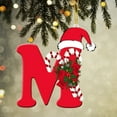 thumbnail image 1 of RBCKVXZ 26 Letter Ornaments Christmas Tree Decoration Personalized Christmas Letter Xmas Tree Hanging Pendant Alphabet Letters for Christmas Tree DIY Craft Christmas Gift (M), 1 of 6