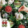 thumbnail image 1 of RBCKVXZ 3.1"/78mm Christmas Balls Ornaments Set, 6 Pcs Shatterproof Christmas Tree Balls Hanging Decoration, Muti-Color Sequi Xmas Ball Ornaments with Loop for Holiday Party Bulbs, 1 of 6