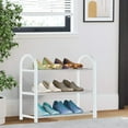 thumbnail image 1 of RBCKVXZ 3 Layer Stainless Steel Freestanding Shoe Rack Suitable For Entrance Space Dusts Proof Shoe Cabinet Dormitory Entrance Storage Rack Storage Shoe Rack, 1 of 6