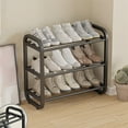 thumbnail image 1 of RBCKVXZ 3 Layer Stainless Steel Freestanding Shoe Rack Suitable For Entrance Space Dusts Proof Shoe Cabinet Dormitory Entrance Storage Rack Storage Shoe Rack, 1 of 6