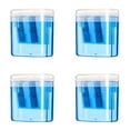 thumbnail image 1 of RBCKVXZ 4 Pcs Duable Hole Pencil Sharpeners, Two Size Hole Manual Color Pencil Sharpener with Lid, for Class Office Supplies (Blue), 1 of 5