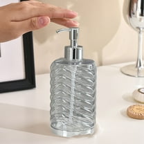 RBCKVXZ 420ml(15oz) Clear Plastic Soap Dispenser, Empty Lotion Pump Bottles for Bathroom Kitchen Shampoo Shower Gel