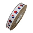 thumbnail image 1 of RBCKVXZ 4th of July USA Patriotic Wired Ribbon, Independence Day Red White Blue Decorative Ribbon, for DIY Crafts, Gift Wrapping, Bow Making, Wreaths & Holiday Party Decor Supplies, 1 of 6