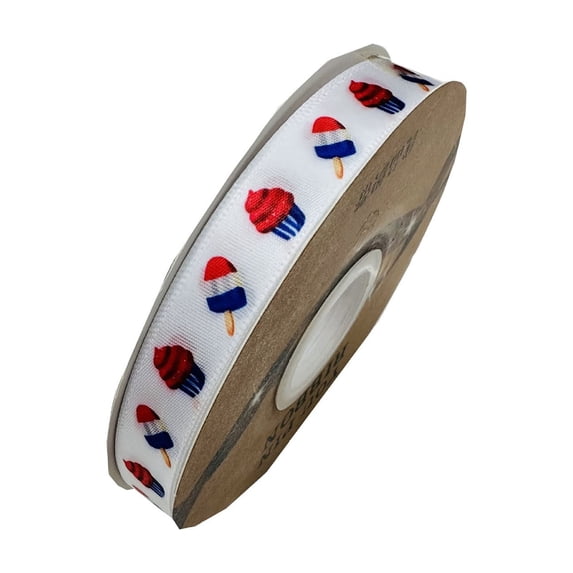 RBCKVXZ 4th of July USA Patriotic Wired Ribbon, Independence Day Red White Blue Decorative Ribbon, for DIY Crafts, Gift Wrapping, Bow Making, Wreaths & Holiday Party Decor Supplies