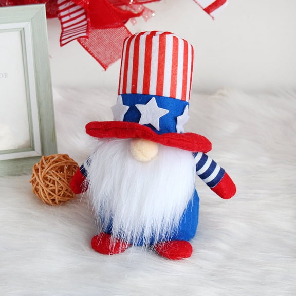 RBCKVXZ 4th of July Decorations, Independence Day Faceless Doll With Hat Figurine Gnome Doll Desktop Decoration Home Decorating