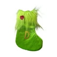 thumbnail image 1 of RBCKVXZ 7 Inch Christmas Stockings, Green Knitted Xmas Hanging Decrations, Letter A to Z Candy Gift Bag, for Fireplace Mantle or Wall Decor (D), 1 of 5