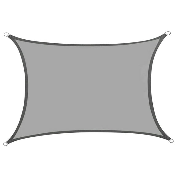 RBCKVXZ 9.8 x6.5 FT Rectangle Shade Cloth – UPF 50+ Sun Protection for Swimming Pool, Beach, Backyard, Reinforced Edges & Rustproof Grommets