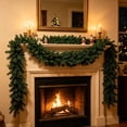 thumbnail image 1 of RBCKVXZ 9 Feet Christmas Garlands Holiday Green Artificial Soft Pine Garland for Indoors Outdoors Staircase Railing Banister Door Fireplace Mantel Wreath Christmas Decor, 1 of 8