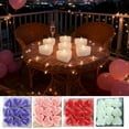 thumbnail image 1 of RBCKVXZ 9Pcs Tea Lights Candles Set - Heart Shaped Tealight Candles White Tea Light Candle Unscented Soy Candle for Dating, Weddings, Anniversaries, 1 of 9