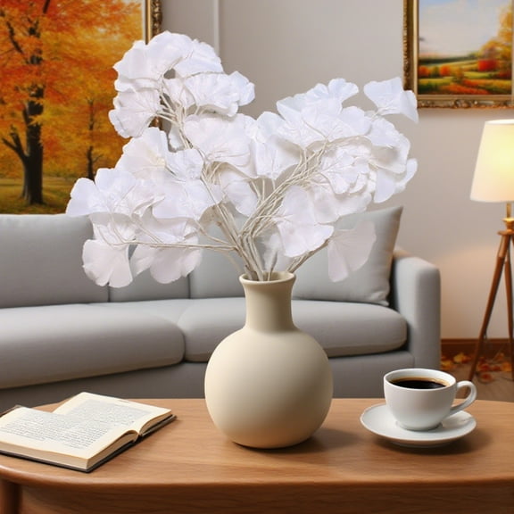 RBCKVXZ Artificial Branch Banyan Leaf Red Maple Leaf Indoor Fake Tree Ginkgo Leaf Plastic Branch Engineering Green Plant Branch Wholesale