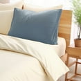 thumbnail image 1 of RBCKVXZ Bedding Pillow Covers 20" x 29", Linen Solid Color Pillowcase, Lightweight Soft & Breathable Pillow Case, Sky Blue, Standard Size, 1 of 6
